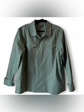 Michael Kors Heavyweight Green Button-Up XL | Shacket-Like